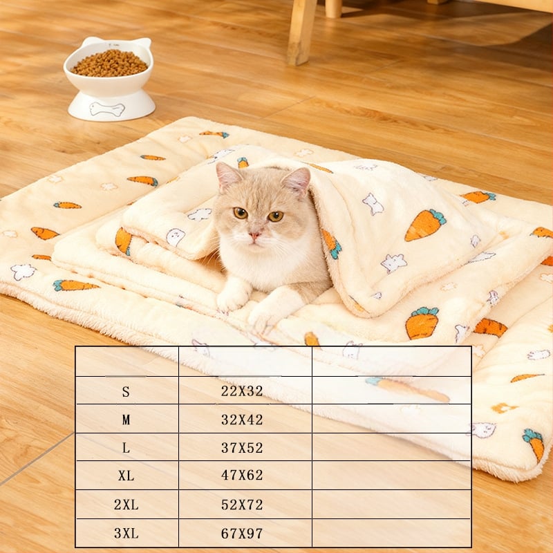 Zimné teplé plyšové psie lôžko – hrubá podložka pre domáce zvieratá