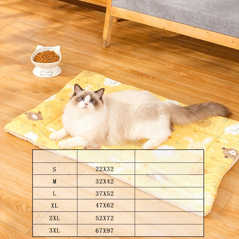 Zimné teplé plyšové psie lôžko – hrubá podložka pre domáce zvieratá