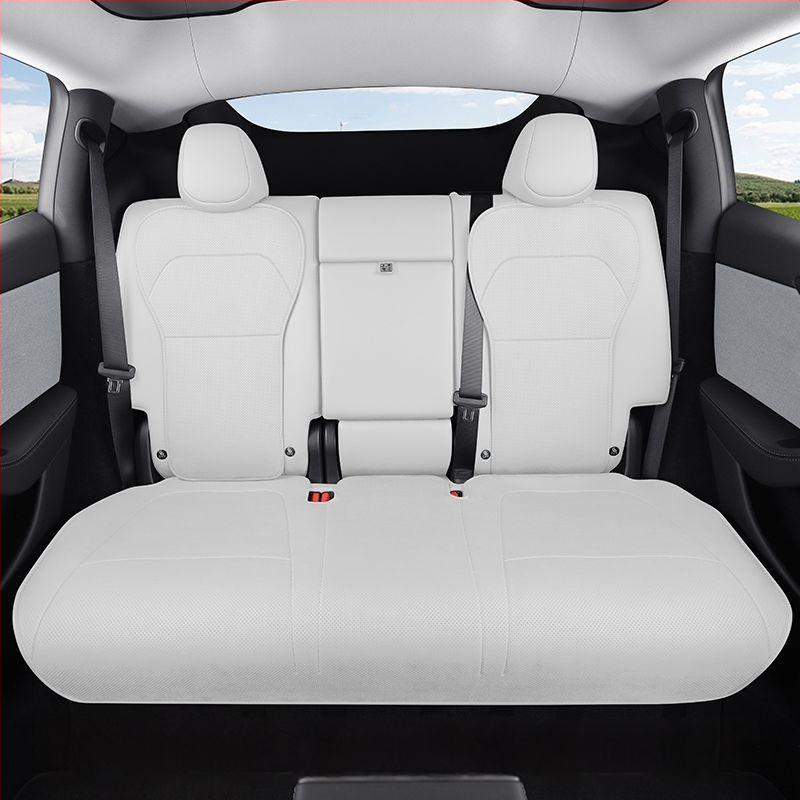 Tesla Model Y – ādas sēdekļa spilvena pārsegs un aizsargs, Nappa āda, ventilēts, specifisks modelim, lieliska kvalitāte