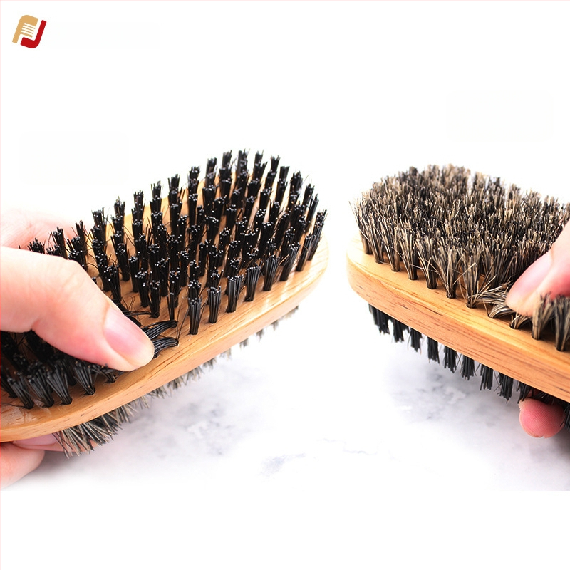 Drevená kefa na vlasy so štetinami zo svinej srsti, na účesy a tvarovanie brady, z lotosového dreva