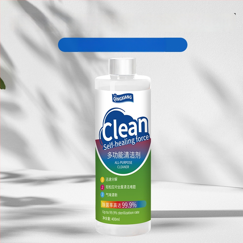 Qingxiang viacúčelový čistiaci prostriedok pre domácnosť — pre chladničku, mrazničku, kúpeľňu a podlahy; 400 ml; hlboká dezinfekcia; svieža vôňa; odolná ochrana; bezpečná dezinfekcia