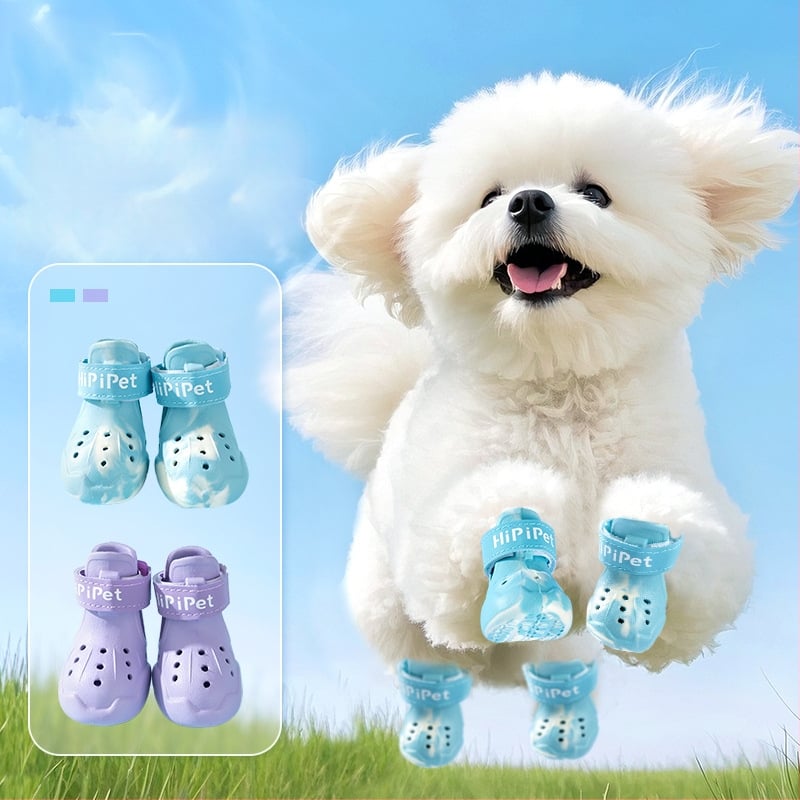 Topánky pre psov — Hippie dog, EVA materiál, reflexný suchý zips, protišmykové