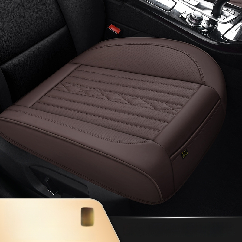 Kožená autosedačová vložka – štvorssezónový univerzálny poťah na sedadlo s lemom, športový štýl; koža na povrchu; výplň z syntetických vlákien; dekorácia a priedušnosť