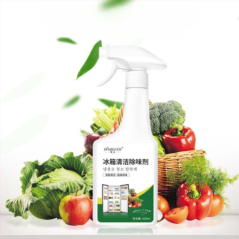 HOARGGER Deodoračný čistič na chladničku – citrónová vôňa, odstraňovanie zápachu pre chladničku, rúru, mikrovlnnú rúru, mrazničku a skrine