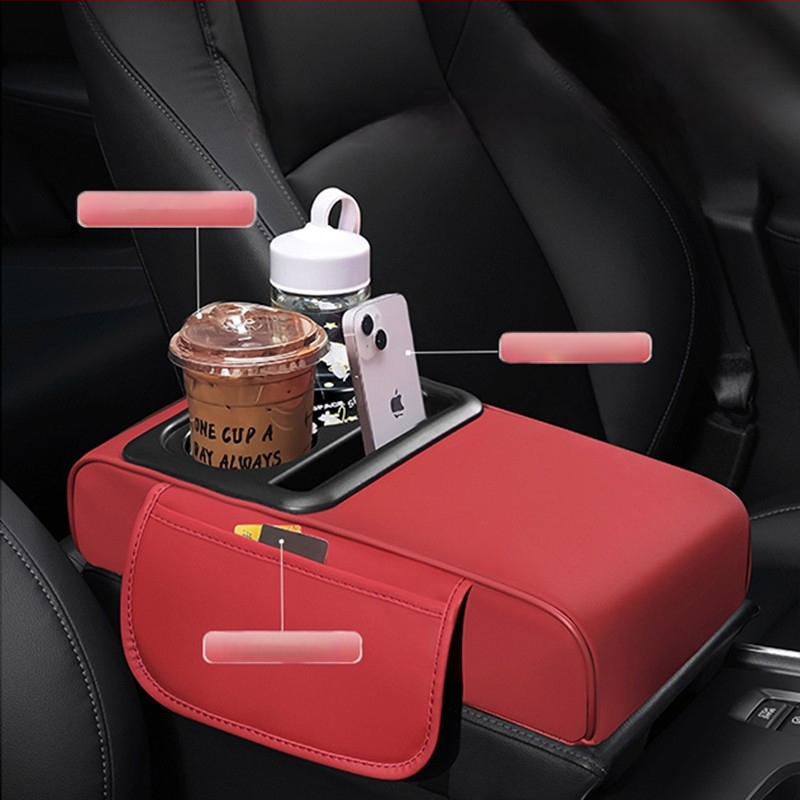 Evans kožený univerzálny lakťový opierok do auta, prispôsobiteľný, kód YWS008