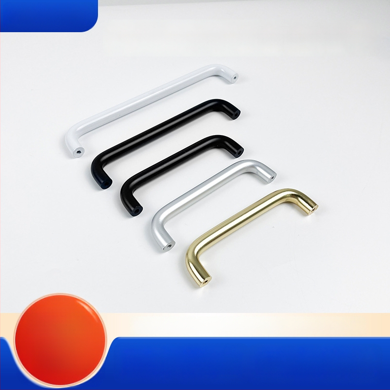 Rukoväť na zásuvku a dvere z hliníkovej zliatiny s anodizovaným povrchom, guľatá trubka, vhodné pre šatník, skrinku, zásuvku a dvere - ľahký luxusný štýl