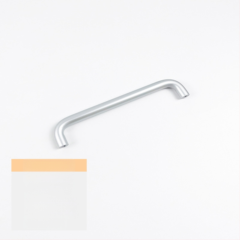 Rukoväť na zásuvku a dvere z hliníkovej zliatiny s anodizovaným povrchom, guľatá trubka, vhodné pre šatník, skrinku, zásuvku a dvere - ľahký luxusný štýl