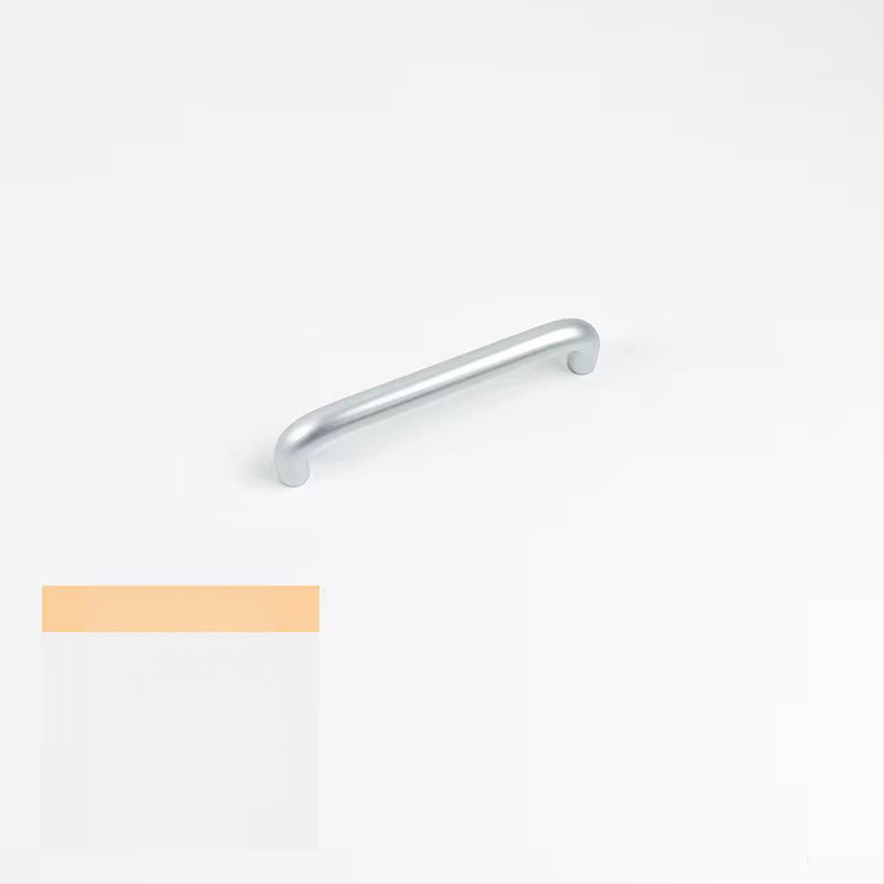 Rukoväť na zásuvku a dvere z hliníkovej zliatiny s anodizovaným povrchom, guľatá trubka, vhodné pre šatník, skrinku, zásuvku a dvere - ľahký luxusný štýl