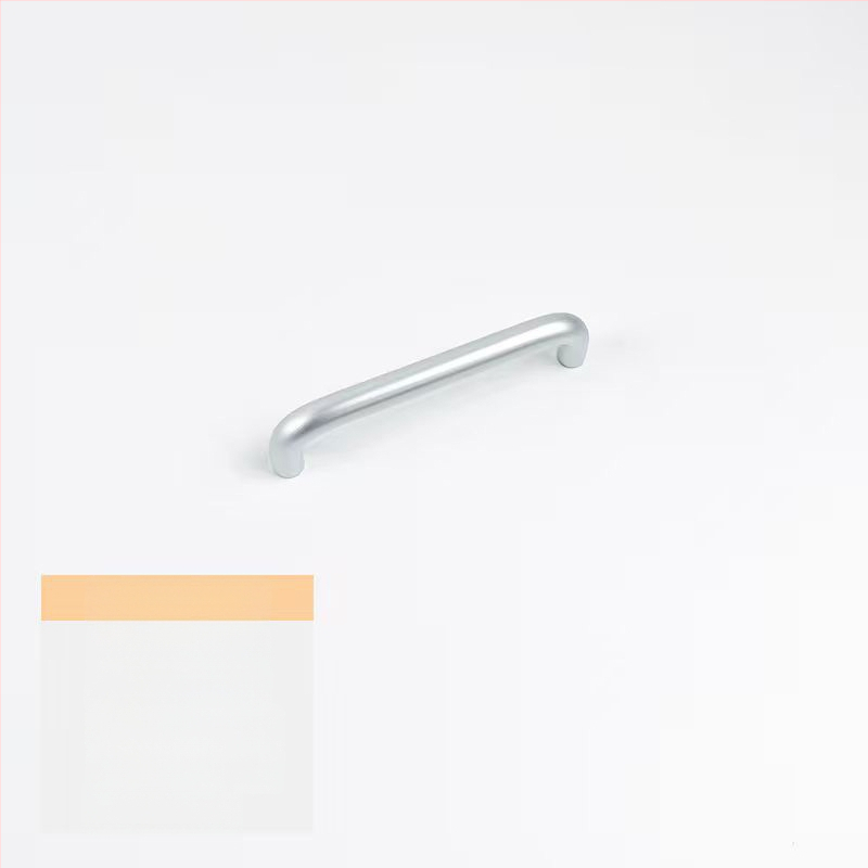 Rukoväť na zásuvku a dvere z hliníkovej zliatiny s anodizovaným povrchom, guľatá trubka, vhodné pre šatník, skrinku, zásuvku a dvere - ľahký luxusný štýl