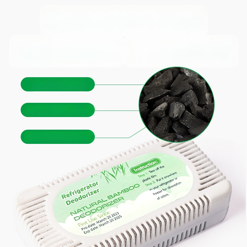 Taška z bambusového aktívneho uhlíka do chladničky – Bamboo rhythm; funkcia: absorbuje vlhkosť a odstraňuje zápach; kategória: taška z bambusového aktívneho uhlíka; vhodné pre: chladnička; hmotnosť: 50 g