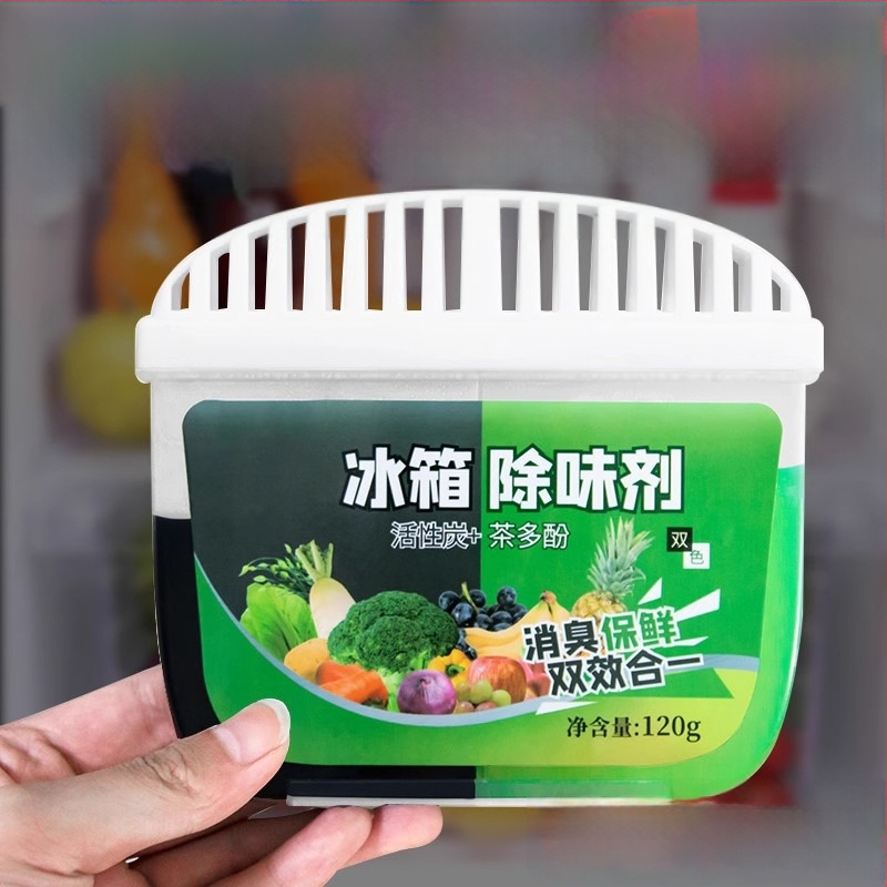 Chladničkový deodorant s aktívnym uhlím a polyfenolmi čaju – odstraňuje zápachy a udržiava čerstvosť; balenie 60 kusov; čistá hmotnosť 120 g