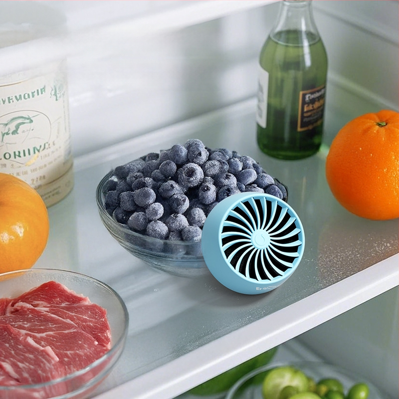 Eraclean BM03 Deodorant pentru frigider și dispozitiv de conservare a prospețimii cu cărbune activ, acoperire 10 m², zgomot sub 36 dB, pentru frigider, garderobă și încălțăminte