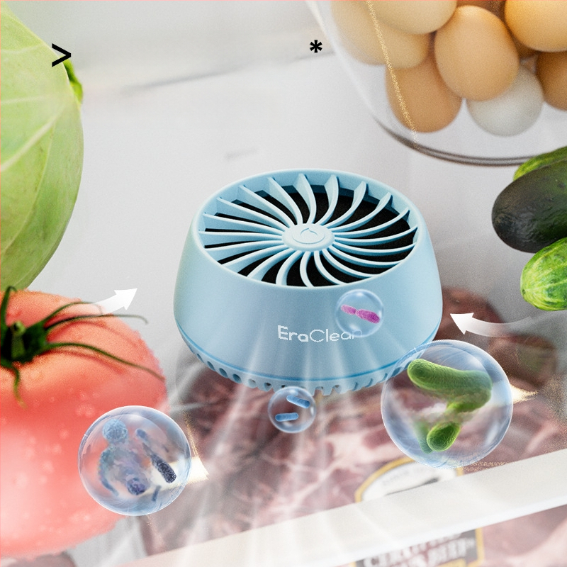 Eraclean BM03 Deodorant pentru frigider și dispozitiv de conservare a prospețimii cu cărbune activ, acoperire 10 m², zgomot sub 36 dB, pentru frigider, garderobă și încălțăminte