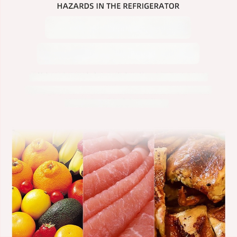 Deodorant pentru frigider cu dezinfectare cu ozon, eliminare a mirosurilor, ucide bacterii, model B3, alimentare USB, pentru uz casnic, potrivit pentru spații sub 10㎡