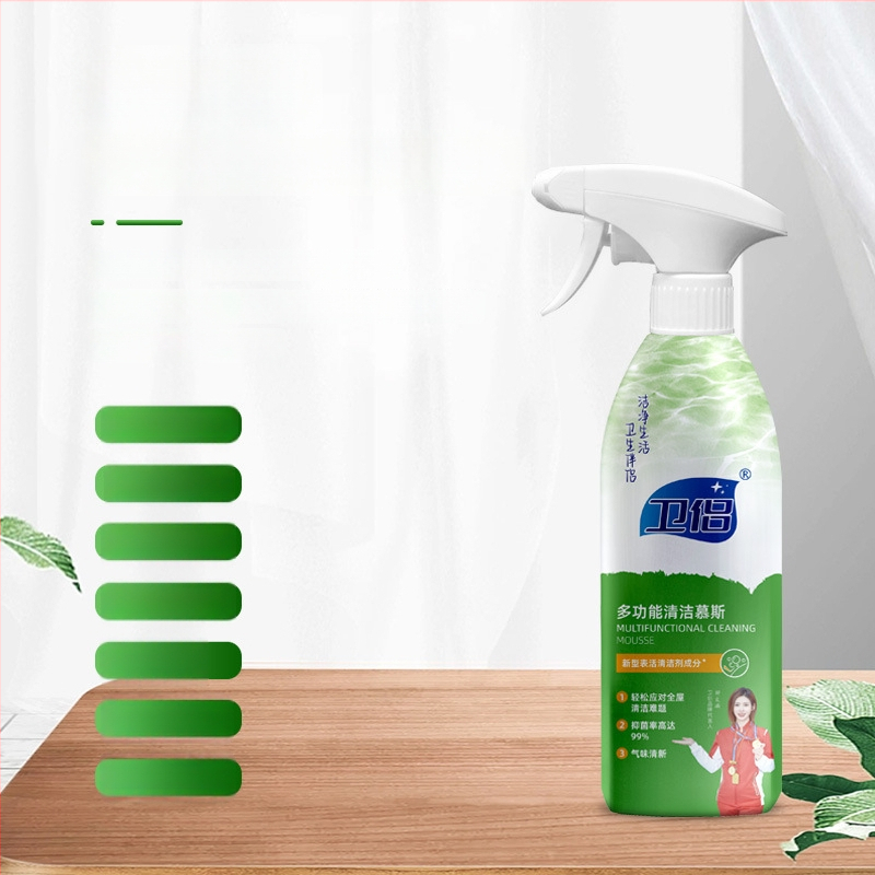 Viacúčelový penový čistiaci prostriedok na kuchyňu – hlboká dekontaminácia, bezpečné čistenie, vhodný pre mikrovlnnú rúru a chladničku – Značka Wei Couple
