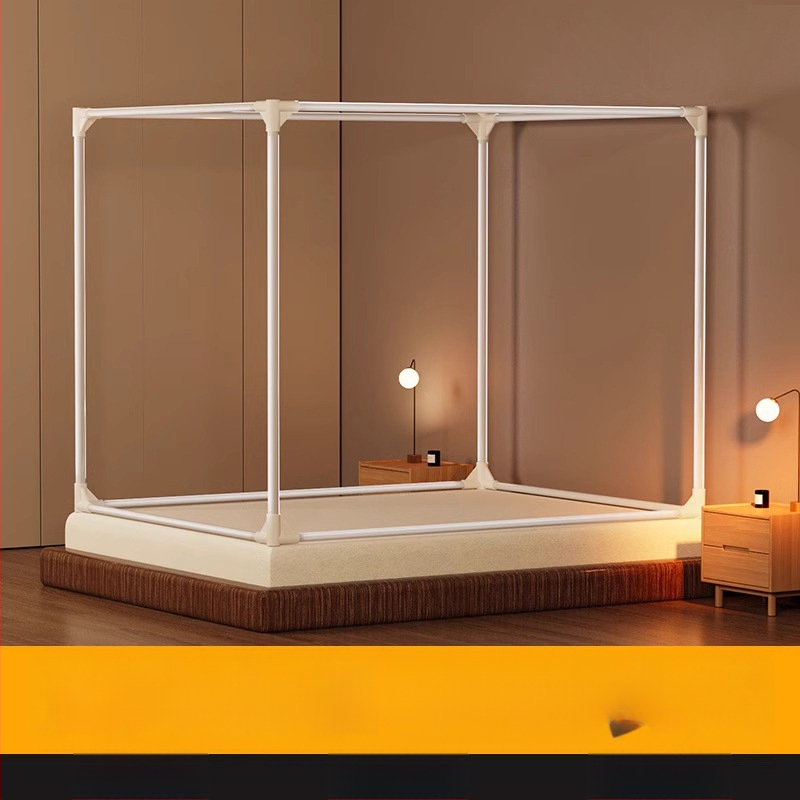 Rámová sieť proti komárom so 3 dverami, štýl zip-tent, rám z farbeného železa a farbené držiaky, montáž potrebná