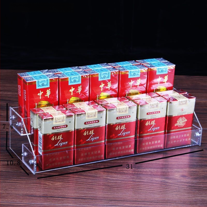 6-úrovňový stolný regál na nápoje, priehľadný plast, jednoduchý moderný štýl, schodovitý dizajn, na občerstvenie a džúsy, pre kempovanie