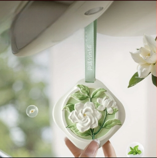 Kamene difúzora pre auto z diatomitu s vôňou Osmanthus, 50 g, na zavesenie, dekoráciu, aróma a odstraňovanie zápachu, trvanie 3 roky.