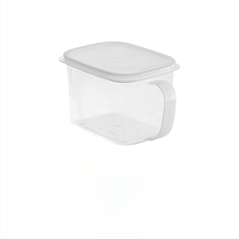 Box na skladovanie do chladničky s držadlom a viečkom, odolný voči zápachu, udržiava čerstvosť, plastový