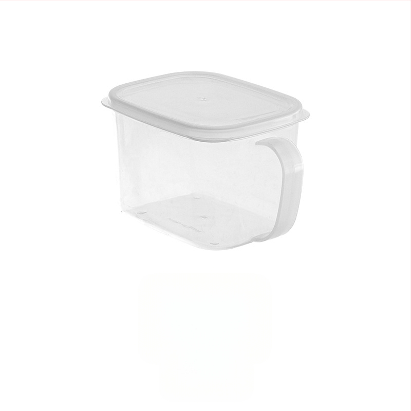 Box na skladovanie do chladničky s držadlom a viečkom, odolný voči zápachu, udržiava čerstvosť, plastový
