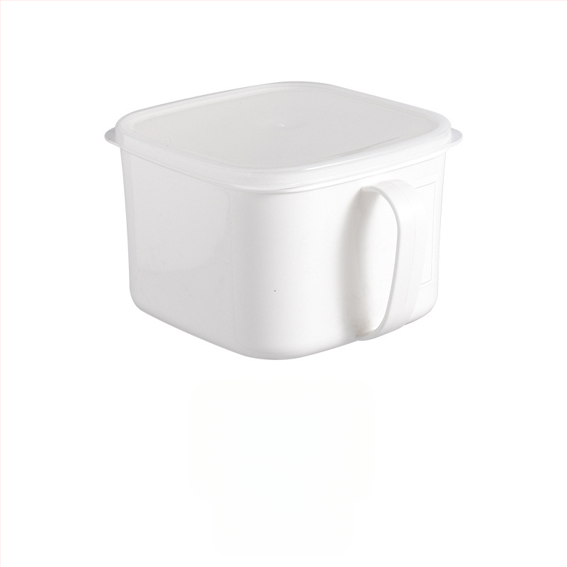 Box na skladovanie do chladničky s držadlom a viečkom, odolný voči zápachu, udržiava čerstvosť, plastový