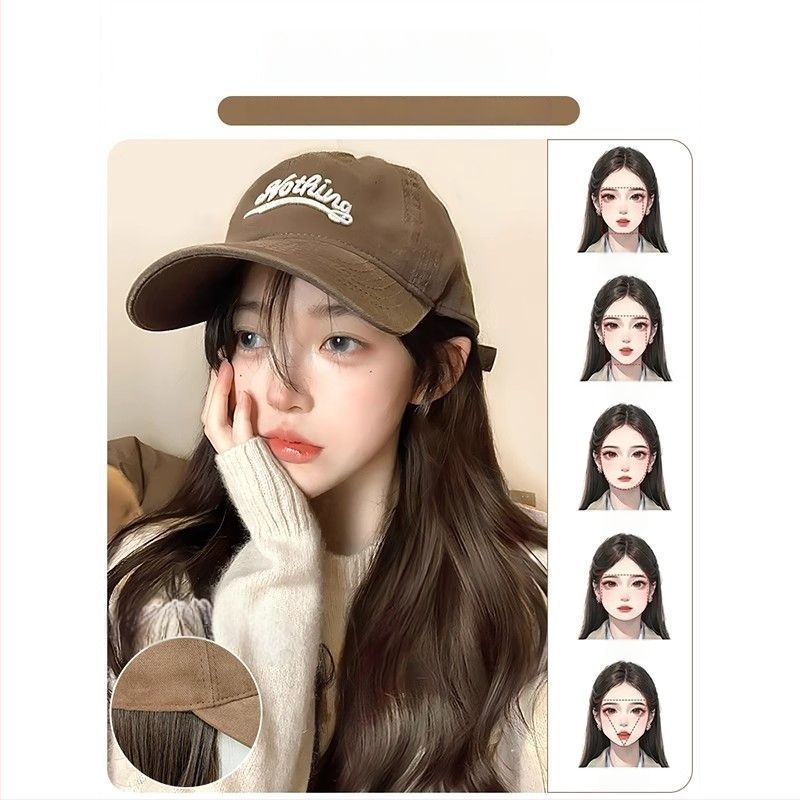 Paruka s čiapkou pre ženy, dlhé kučeravé vlasy, jednovrstvová čiapka, vlasy z vysokotepelného hodvábia, ofinka rovná alebo šikmá, nie je možné farbiť ani permovať