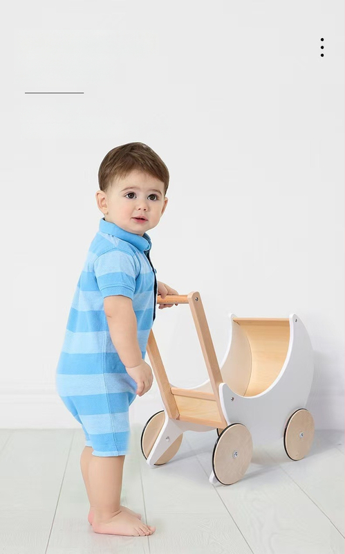 Drevený nákupný košík – hra na domácnosť, vzdelávacia hračka pre deti 4–6 rokov