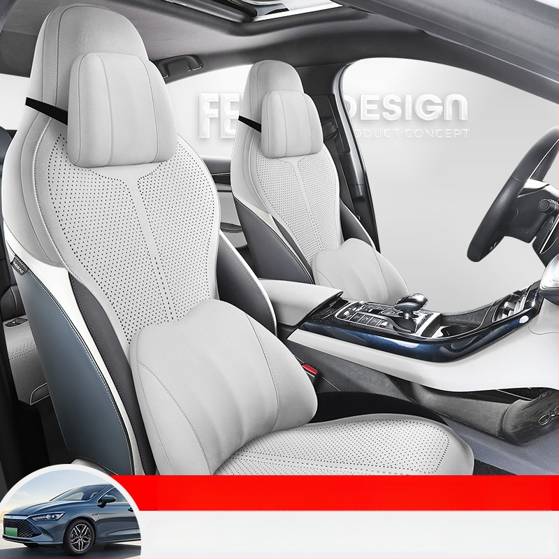 Semišový poťah na sedadlo BYD Qin Plus – 4 sezóny, priedušný, prispôsobiteľný