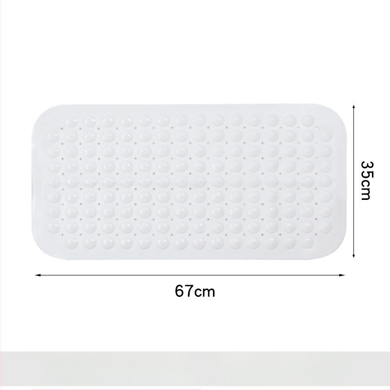 Protiskluzová podložka do kúpeľne, PVC, štvorcový tvar, kúpeľňa, moderný minimalistický štýl, umývateľná