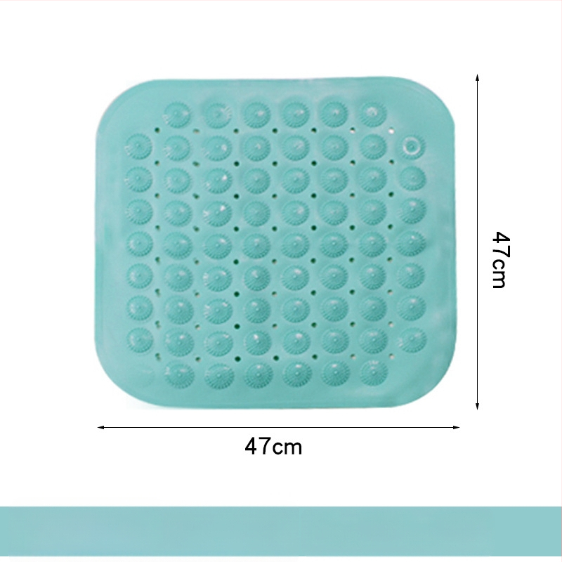 Protiskluzová podložka do kúpeľne, PVC, štvorcový tvar, kúpeľňa, moderný minimalistický štýl, umývateľná