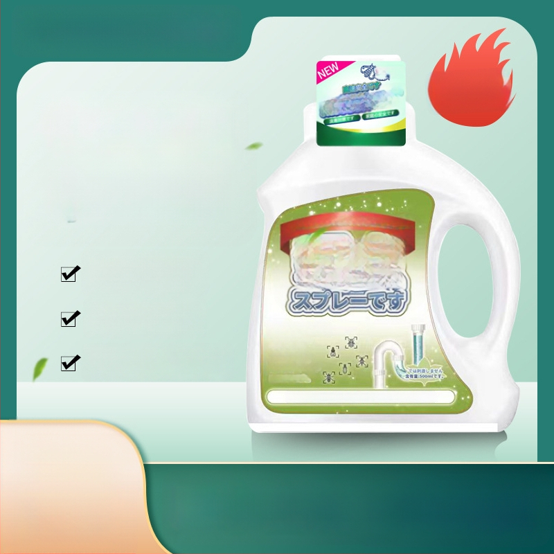 Tekutý insekticíd pre kanalizáciu a potrubia (kúpeľňa a kuchyňa) – značka Yuhong; cieľové druhy: lietajúce škodcovia, šváby, mnohoprstovce a komáre