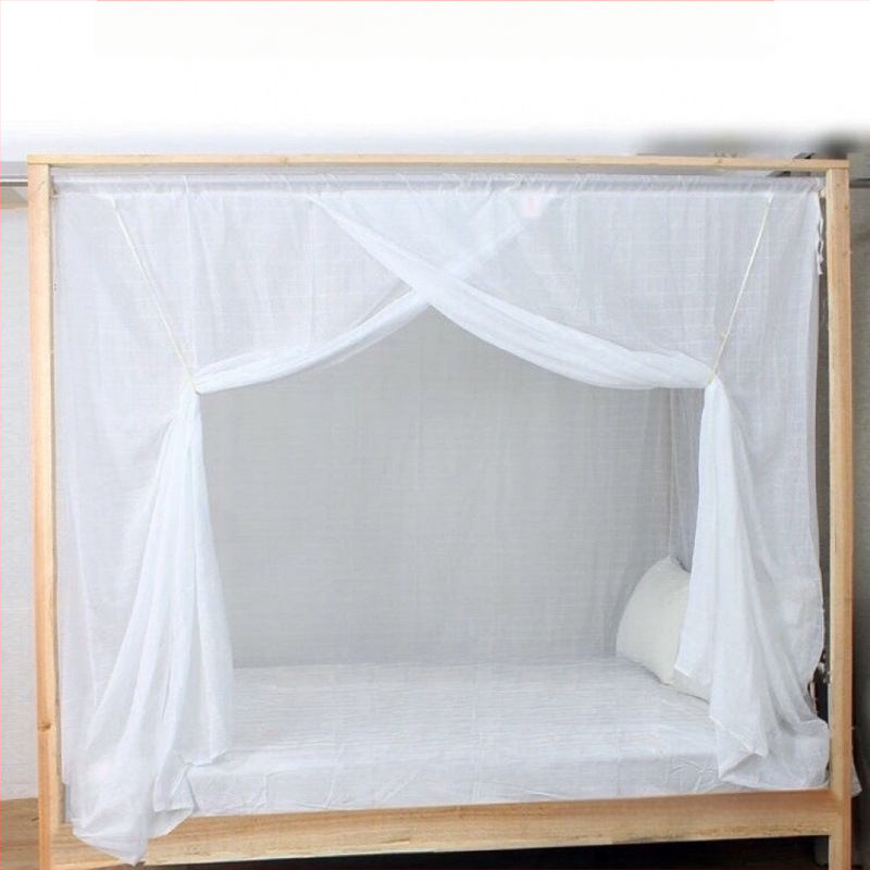 Sieť proti komárom na posteli, s jednými dverami, z nehrdzavejúcej ocele, nosná rúra z nehrdzavejúcej ocele, montáž potrebná