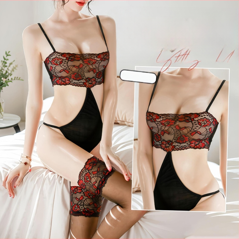 Dámske body s čipkou, priehľadné, polyester 80-90%