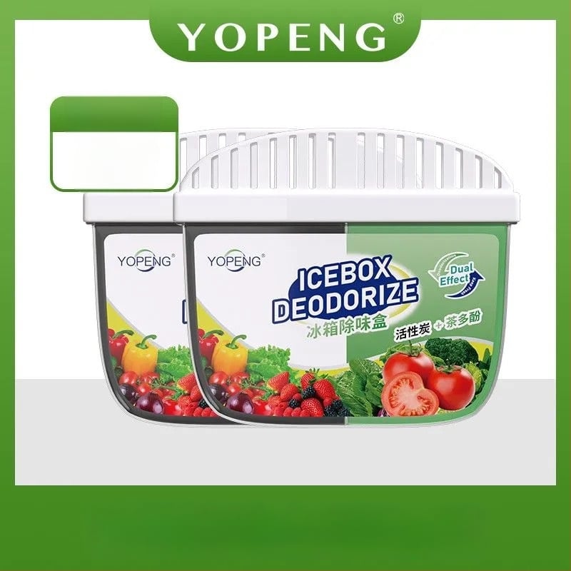 Yopeng Hűtőszekrény Deodorizáló Doboz Aktív Szénnel és Tea-Polifenolokkal, Két Színű