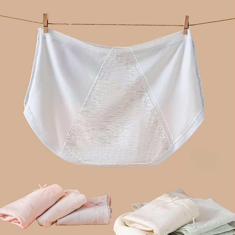 Dievčenské menštruačné nohavičky, priedušné, antibakteriálne a proti úniku, bavlnené s modalnou podšívkou
