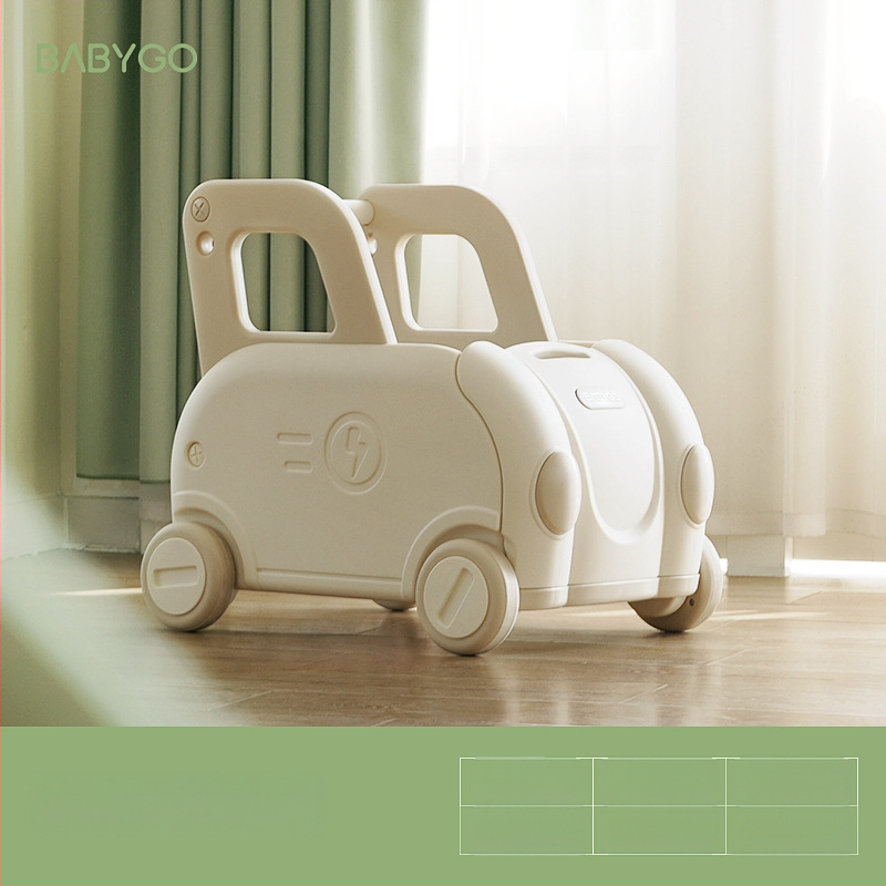 BABYGO Učebné chodítko pre bábätká – HDPE, vek 0–3 rokov, proti pádu bezpečnostný dizajn, úložný priestor, rozvíja uchopenie a koordináciu ruka-oko