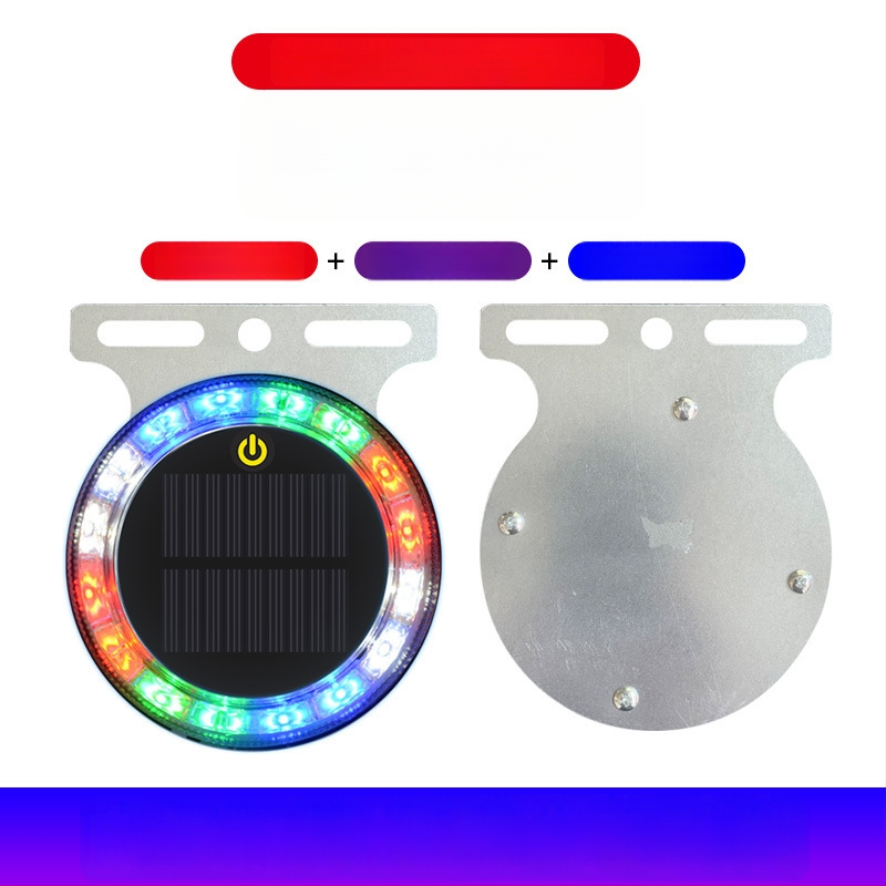 LED zadné svetlo nákladného auta so solárnym blikaním, anti-tailgating, silné magnetické uchytenie, 12-24V
