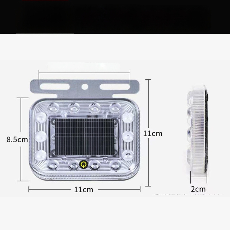 LED zadné svetlo nákladného auta so solárnym blikaním, anti-tailgating, silné magnetické uchytenie, 12-24V