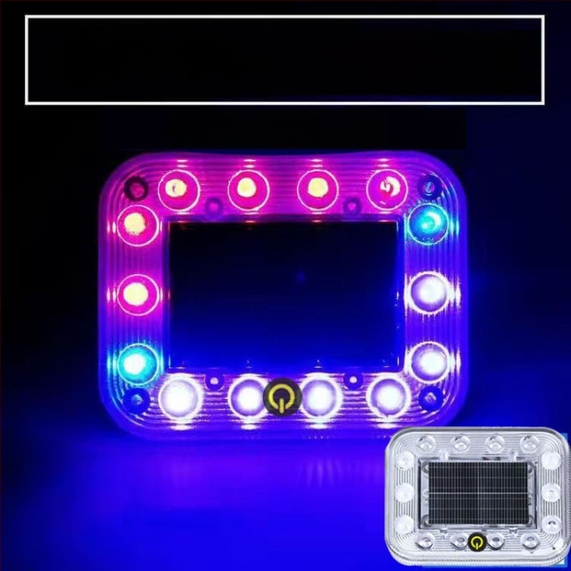 LED zadné svetlo nákladného auta so solárnym blikaním, anti-tailgating, silné magnetické uchytenie, 12-24V