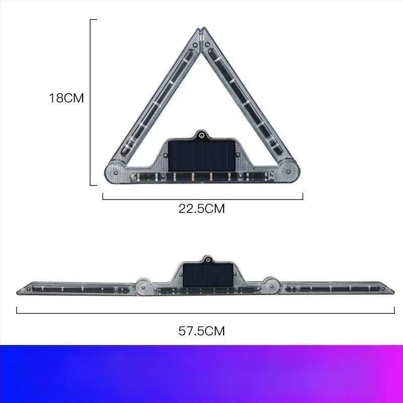 LED zadné svetlo nákladného auta so solárnym blikaním, anti-tailgating, silné magnetické uchytenie, 12-24V