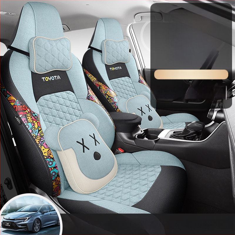 Plný poťah na sedadlo pre Toyota Lei Ling (2019–2022), štyri ročné obdobia, priedušná konopná tkanina, Xinmengde