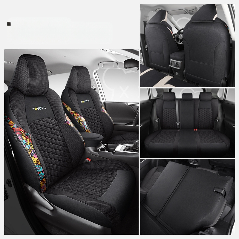 Plný poťah na sedadlo pre Toyota Lei Ling (2019–2022), štyri ročné obdobia, priedušná konopná tkanina, Xinmengde