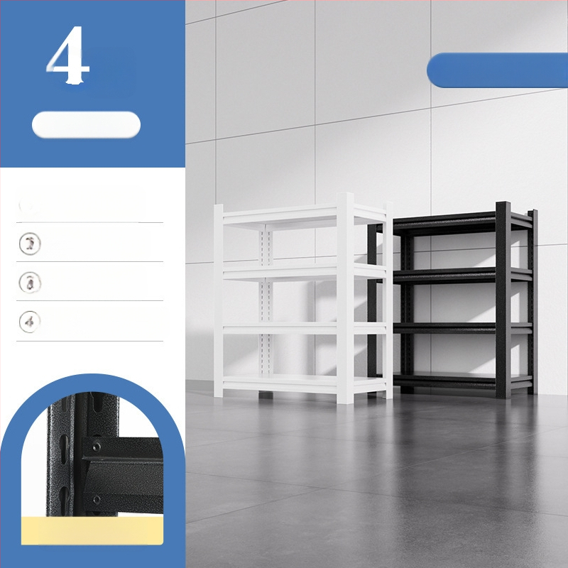 Domáci úložný regál z uhlíkovej ocele, 7-poschodový, podlahový, pohyblivý, s 2 krabičkami