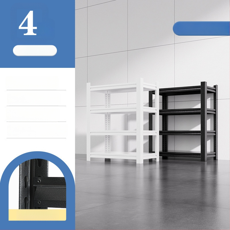 Domáci úložný regál z uhlíkovej ocele, 7-poschodový, podlahový, pohyblivý, s 2 krabičkami