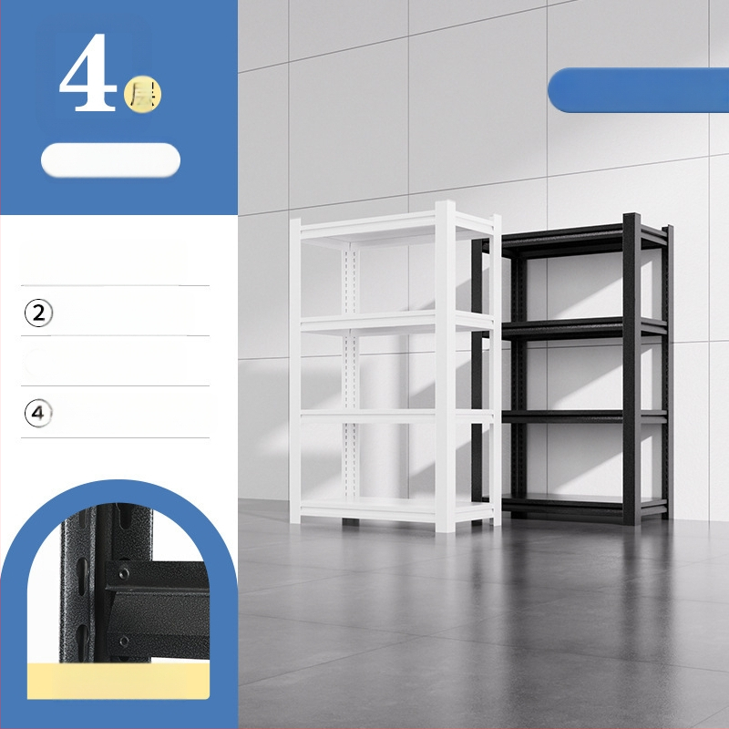 Domáci úložný regál z uhlíkovej ocele, 7-poschodový, podlahový, pohyblivý, s 2 krabičkami