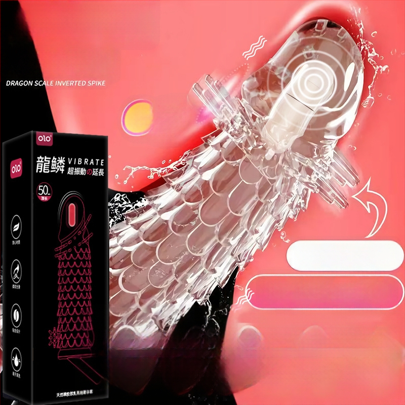 OLO set vibračných kryštálov s drakom pre dospelých — elektrické ovládanie, mäkký gél materiál, lubrikant súčasťou, 5-ročná záruka