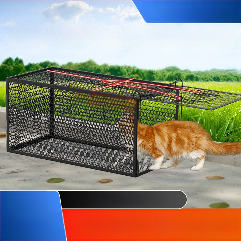 Power catch Automatinė kačių gaudyklė narvas — skirta didelių graužikų gaudymui, gyvūnų gelbėjimo narvas namų ir benamiams katėms, netoksiška tvirta konstrukcija