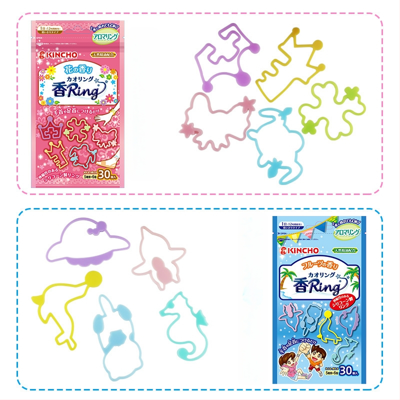 Kincho Golden Bird Prenosný náramok proti komárom, pevná forma, model 88023/88016, 12 hodín na jeden kus, 30 náramkov v balení