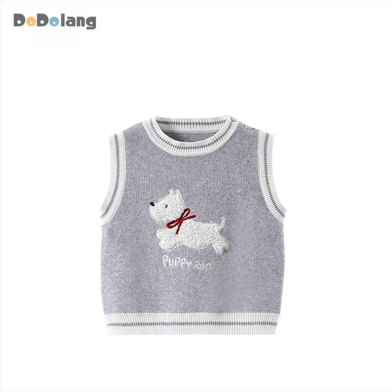 Detský set pletenej vesty a pulóva z bavlny, unisex, jar–jeseň, 100% bavlna, jemný povrch, vek 1–3 roky