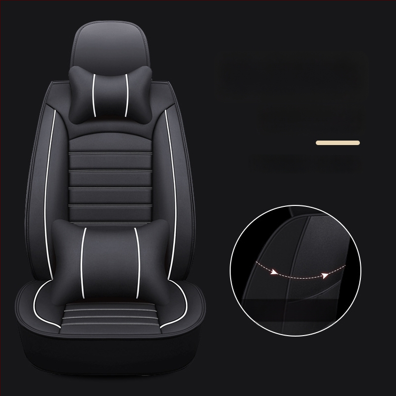 Set poťahov sedadiel pre automobil pre vybrané modely – štvorsezónny univerzálny, odolný voči opotrebeniu, povrch z polyesteru, výplň z peny, lem s prešívaním